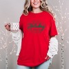 Simply Sage Market Women's Holiday Cheer Short Sleeve Garment Dyed Tee - 2 of 4