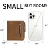 FATMOON Bifold Wallets -RFID Blocking Wallets for Men & Women PU Leather Bifold Credit Card Holder with 2 Zipper Coin Pockets,for Everyday Use - 3 of 4