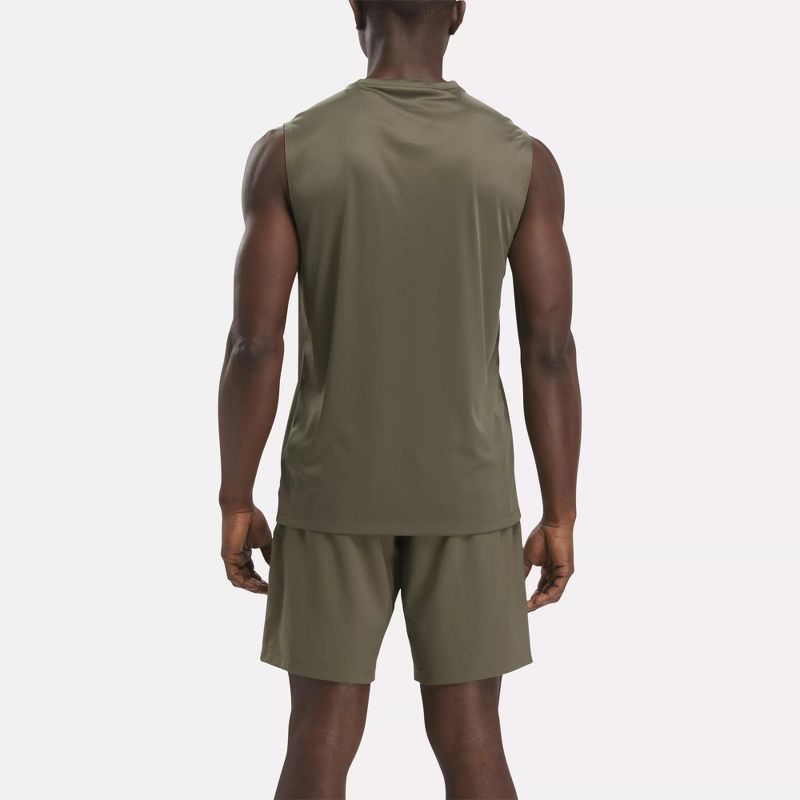 Reebok Training Sleeveless Tech T-Shirt Mens Athletic Tank Tops, 3 of 6