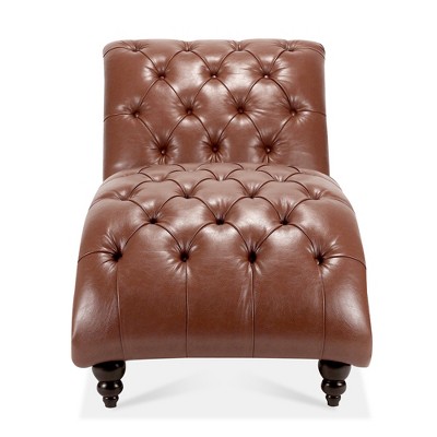 Dolonm Chaise Lounge,Armless Chaise Lounge,Velvet Accent Chair,Solid Wood Frame,220LBS Capacity for Bedroom/Living Room