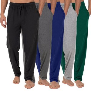 Blue Ice Men's Modern Fit Classic Lounge Pants-5 Pack - 1 of 4