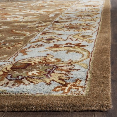 Heritage Blue and Beige Hand-Tufted Wool Area Rug