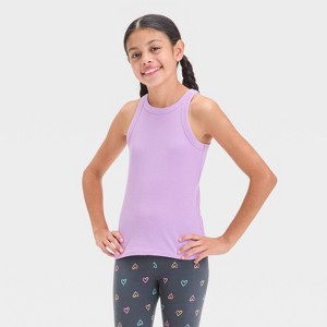 Girls' Ribbed Tank Top - Cat & Jack™ - 1 of 3