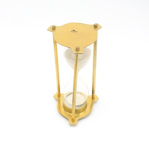 TopComfy Decorative Object Aluminium Frame Sand Timer Hourglass for Elegant Home Office Decor, Gold, 4.5"*4.5"*9" - 1 of 4