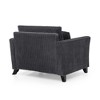 GDFStudio Taylor 46.5"W Corduroy Single Sofa Chair with Pillows, Gray - 4 of 4