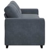 vidaXL 3-Seater Sofa Black 180 cm Velvet - 2 of 4