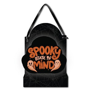 Courtside Market Spooky State Of Mind Hanging ArtBoard with Black Ribbon - 1 of 2