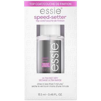 essie SpeedSetter Top Coat - quick-dry - 0.46 fl oz: High Shine, Vegan, Formaldehyde-Free Nail Finish