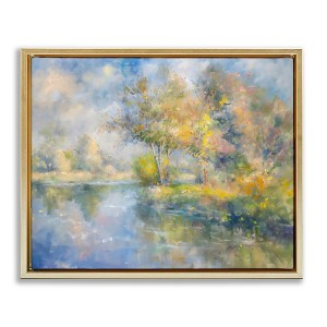 Stupell Industries Colors By The Water Floating Frame Canvas Art - 1 of 4