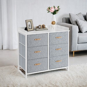Dresser for Bedroom with 6 Drawers, Chest of Drawers, with Water-Resistant Changing Table, Storage Organizer Cabinet - 1 of 4