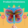 Playbees Handheld Butterfly Folding Fans 9.5 Inches Set of 12 - 3 of 4