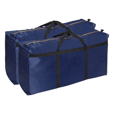 Unique Bargains Camping 210D Oxford Waterproof Storage Bag with Double Zippers 2 Pcs