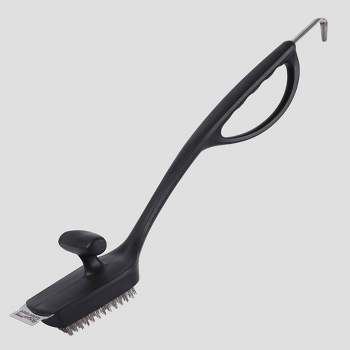 Grill Rescue Brush/Scraper (Bristle Free) Complete Set Replacement Head &  Hanger