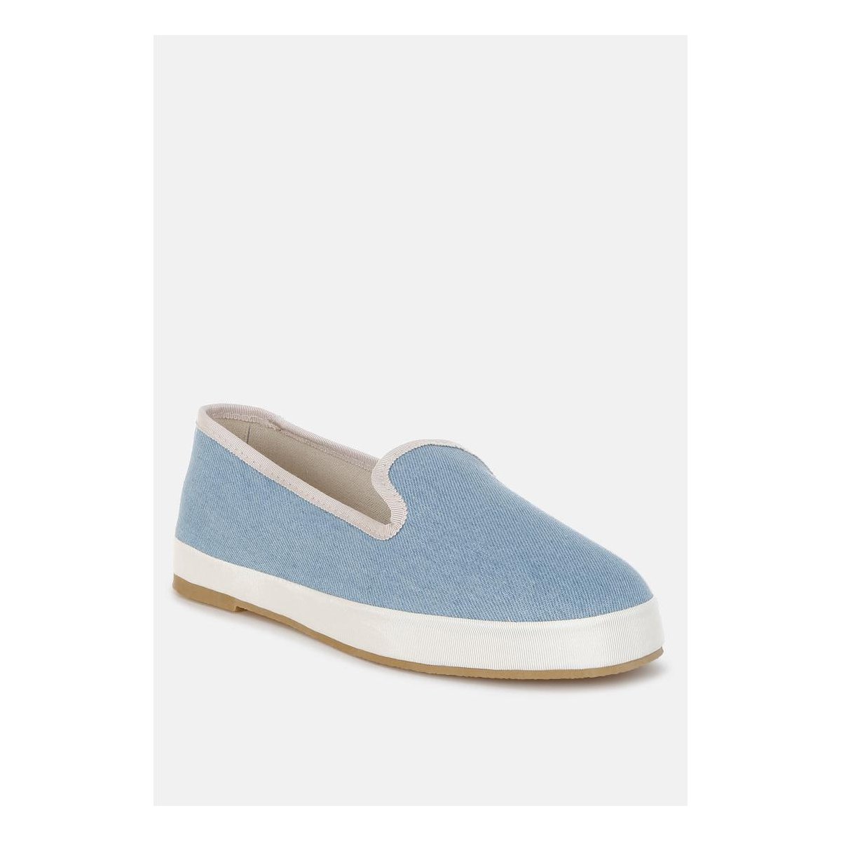 Женские туфли London Rag Womens Palin Denim Slip On Loafers 10 — фото 2