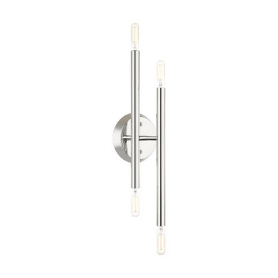 Livex Lighting Soho 4 - Light Wall Light in  Polished Chrome