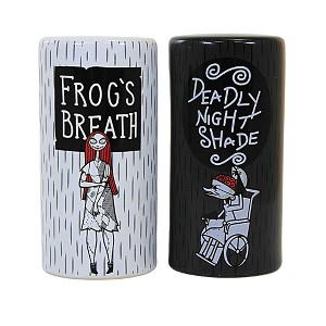 Enesco 3.5 Inch Sally & Dr. Finkelstein S&P Nightmare Before Christmas Salt And Pepper Shakers - 1 of 3