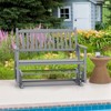 Tangkula Patio Glider Loveseat Chair Swing Rocking Bench w/ Curved Backrest & Slatted Seat - 4 of 4