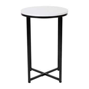 Flash Furniture Hampstead Collection End Table - Modern Laminate Accent Table with Crisscross Frame