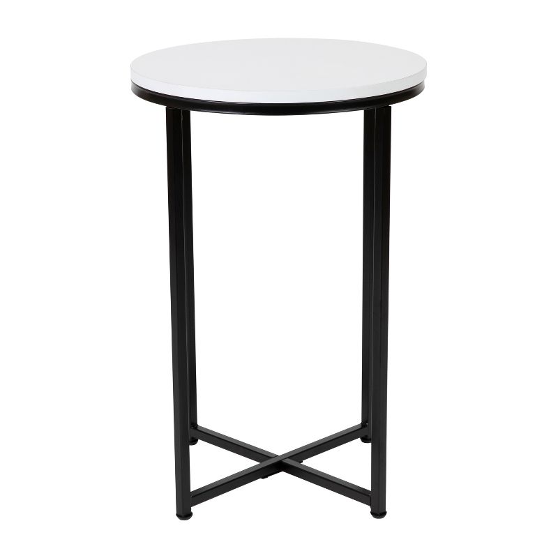 Flash Furniture Hampstead Collection End Table - Modern Laminate Accent Table with Crisscross Frame, 1 of 12