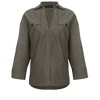 VENUS Womens V-Neck Oversized Shirt - 4 of 4