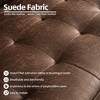 XIZZI Modern Compact 2-Seater Sofa for Small Spaces - Soft Polyester Fabric, Sponge & Plush Filling, Solid Wood Frame Loveseat in Multiple Colors - 3 of 4