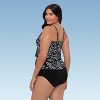 Trimshaper Women's Lena 4 Tier Ruffle Tankini Swimsuit Top - 2 of 3