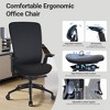 Ergonomic Office Desk Chair,High Back Office Chair with Mesh Back and Adjustable Lumbar Support, Grey - 4 of 4