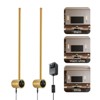 POWLIG 23.62in - LED Lights Plug-in Wall Sconces Lighting Fixtures for Atmosphere with Memory Function (Set of 2) - 2 of 4