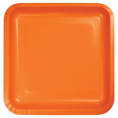 Sunkissed Orange 7" Dessert Plates - 18ct