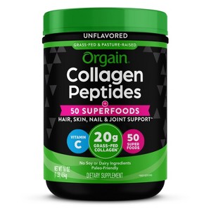 Orgain Collagen Peptides 50+ Superfoods Powder - 16oz - 1 of 4