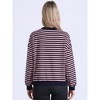INSPIRE CHIC Women's Striped Long Sleeves Crew Neck Casual Tops - 3 of 4