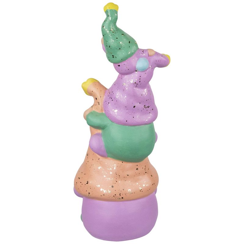Northlight Gnome Tower Spring Figurine - 12" - Lilac and Orange, 5 of 6