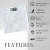 Taylor Digital Glass Bathroom Scale - Marble Design White - 3 of 4