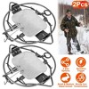 iMountek"2Pcs 7In Animal Snap Trap, Durable Iron Spring Traps for Fox, Raccoon, Rabbit, Skunk, Reusable"Silver - 2 of 4