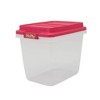 Hefty Hi-Rise 32qt Clear with Ornament Divider & Red Lid/Handle with Gold Foil: Stackable Lidded Storage Tubs - image 3 of 4