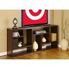 HOMES: Inside + Out 71" Stanza 9 Shelf Bookcase Canyon Cappuccino: Modern Puzzle Design, Room Divider - 2 of 4
