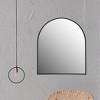 Metal Framed Wall Mirror Black - Storied Home: Arched, Modern Decor for Living Space, No Assembly Required - 3 of 4