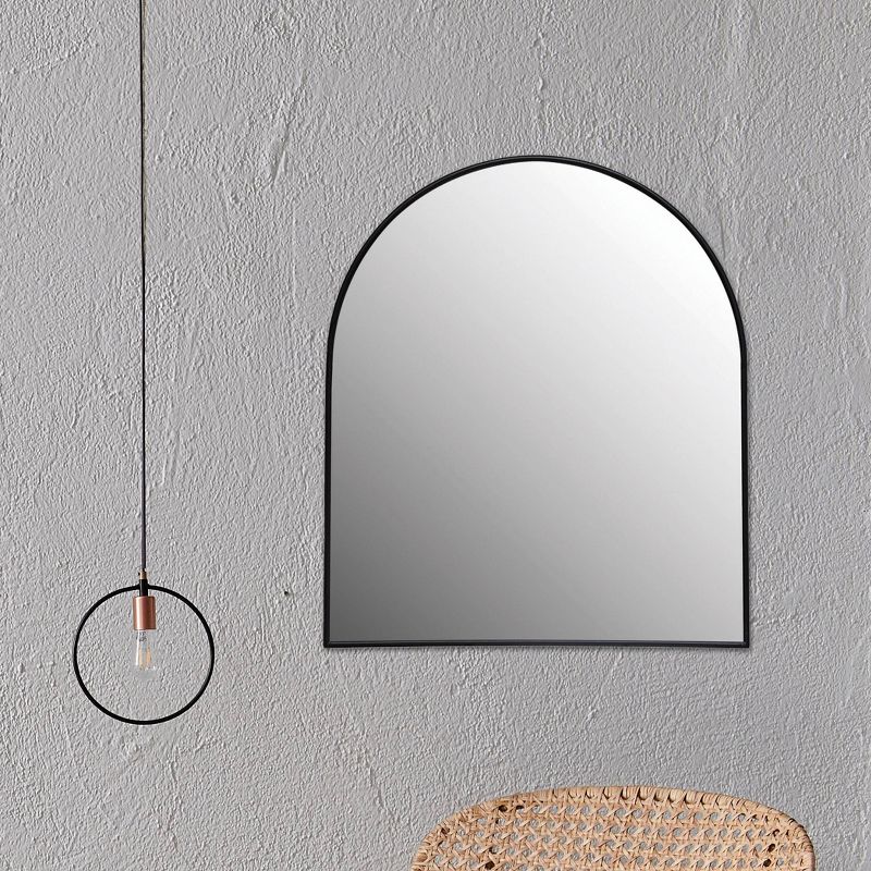 Metal Framed Wall Mirror Black - Storied Home, 4 of 9