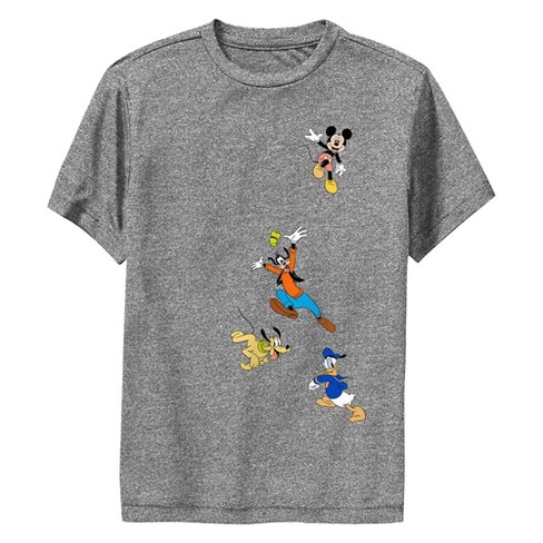 Boy's Mickey & Friends Tiled Crew Performance Tee - image 1 of 4