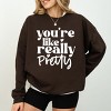 Simply Sage Market You're Like Really Pretty Hearts Sweatshirt - 2 of 4