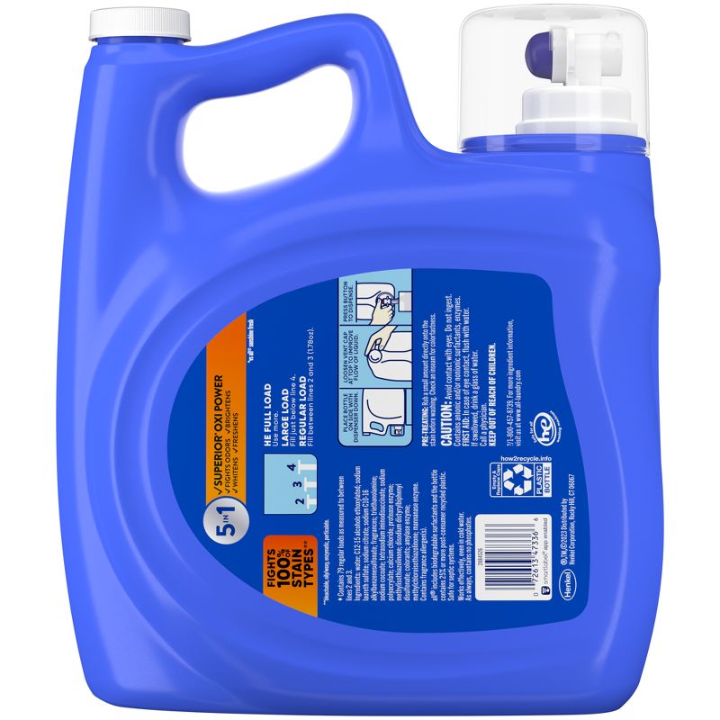 All Stainlifer Oxi + Odor Liquid Laundry Detergent - 141 fl oz, 2 of 6