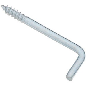 National Hardware Zinc-Plated Silver Steel 1-13/16 in. L Square Bend Hook 1 pk - 1 of 1