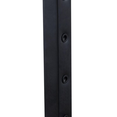 Black Adjustable Height Standing Desk Converter with Metal Frame