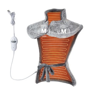 Heating Pad with Massager for Back Pain Relief, Large Electric Heating Pad for Neck, Back  with 2 Heat Levels, 4 Massage Settings, 2H Auto Shut-Off - 1 of 4