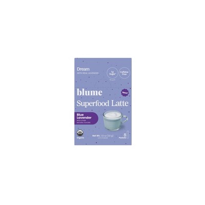Blume Superfood Latte Blue Lavender Single Serve - 1.12oz/8ct