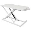 KTMBDW Height Adjustable Standing Desk 31.5” Wide Sit to Stand Converter Stand Up Desk Tabletop Workstation for Laptops Monitor Riser - 3 of 4