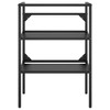 VidaXL Bathroom Washbasin Frame Black 23.2 in. x 15 in. x 32.7 in. Iron - 3 of 4