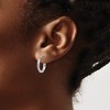 Black Bow Jewelry 2.5mm Sterling Silver, Twisted Round Hoop Earrings, 17mm (5/8 In) - 3 of 4