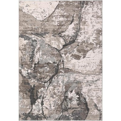 Machine Washable Runner Rug, Modern Abstract Non-Slip Hallway Carpet for Kitchen Bedroom, Thin Foldable Stain-Resistant Floor Mat