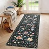 Hallway Runner Rug 2x6 Washable Runner Rugs Non Slip Floral Area Rug Ultra-Thin Soft Flower Carpet Runners for Kitchen Entryway Laundry Bathroom - 3 of 4